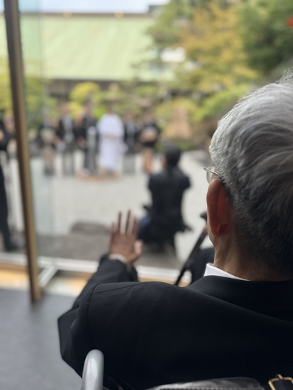 結婚式のエスコートをさせていただきました。